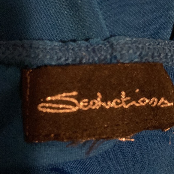 Bright Blue Slinky Sexy Dress - Picture 6 of 6